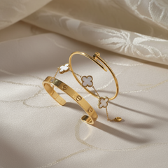 Trinity™ - Lot de 3 bracelets en or