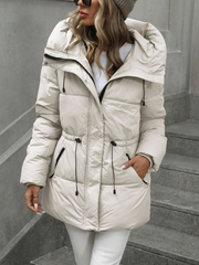 Puffy - Manteau matelassé à capuche mi-long